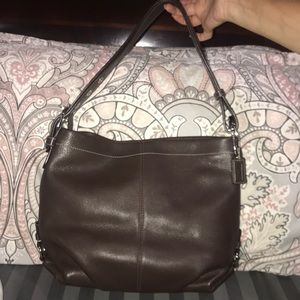 Authentic brown coach purse